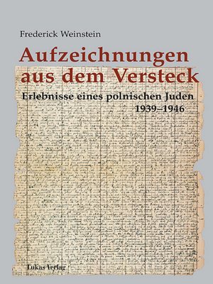 cover image of Aufzeichnungen aus dem Versteck